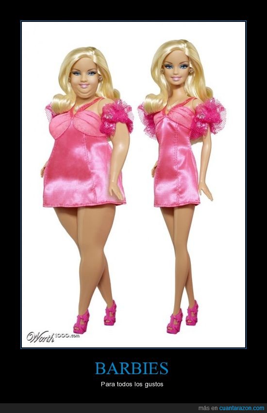 rosado,realidad,gorda,Barbie