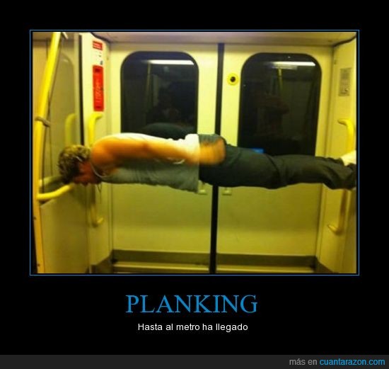 planking,metro,experto,dormir