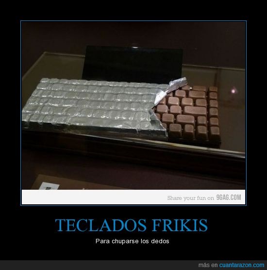 teclado,friki,chocolate