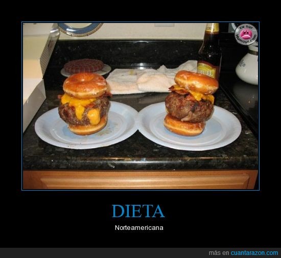 dieta,donuts,hamburguesa