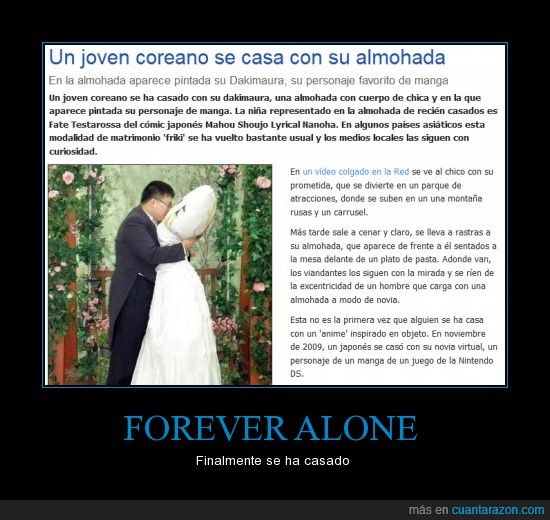 forever,alone,boda,friki