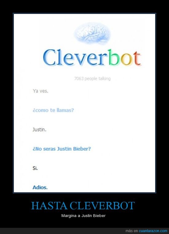 Justin Bieber,Cleverbot