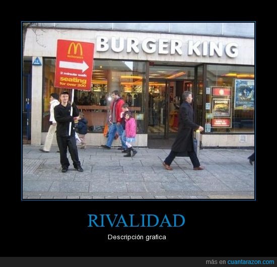 burger king,macdonald's,rivalidad