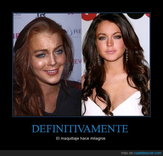 cambio,Lindsay Lohan,maquillaje