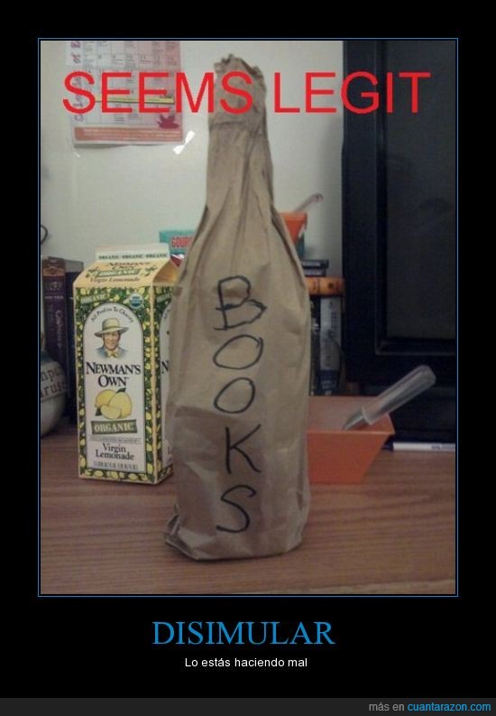 botella,disimular,libro,licor