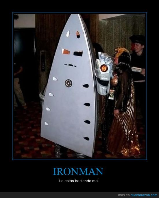fail,disfraz,Iron Man