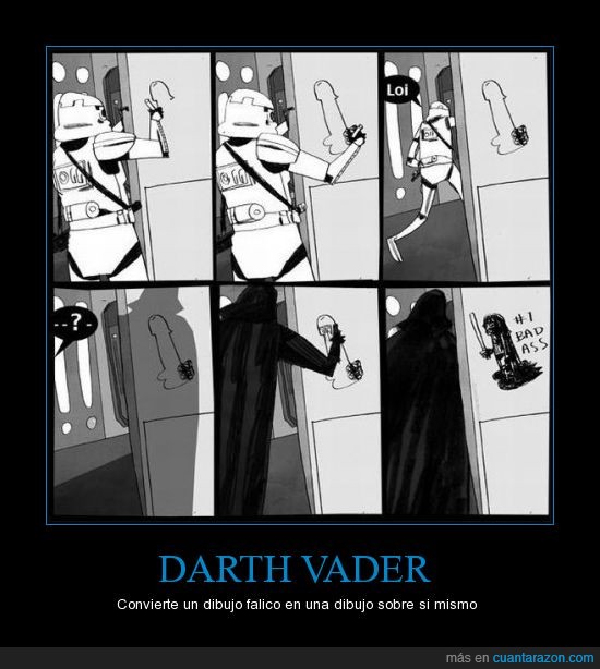 Darth Vader,Dibujo,falo,bad ass