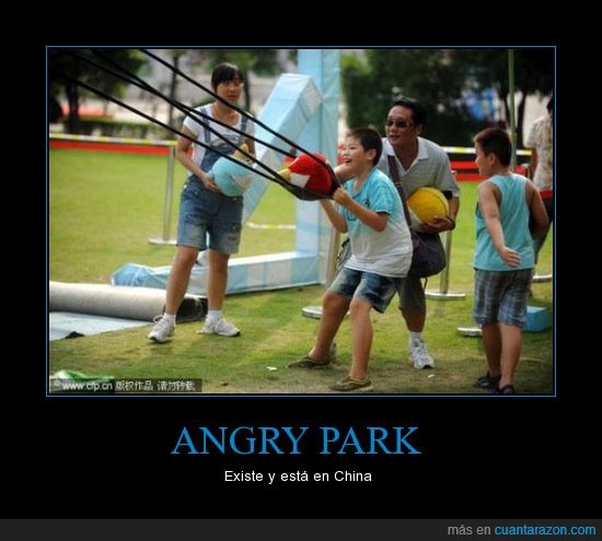 chinos,parque,angry birds