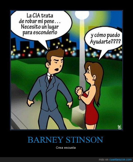Barney Stinson,cia,esconder