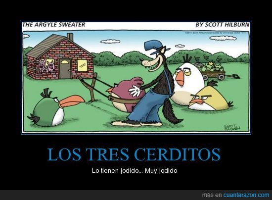 Angry Birds,Cuento,Lobo,Tres Cerditos