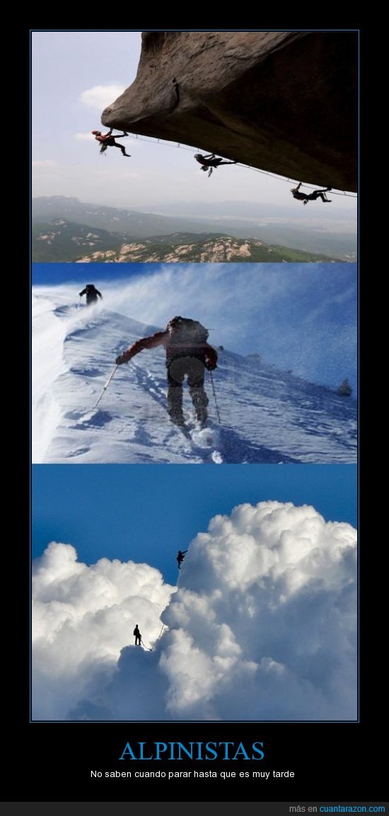 cielo,nubes,alpinistas