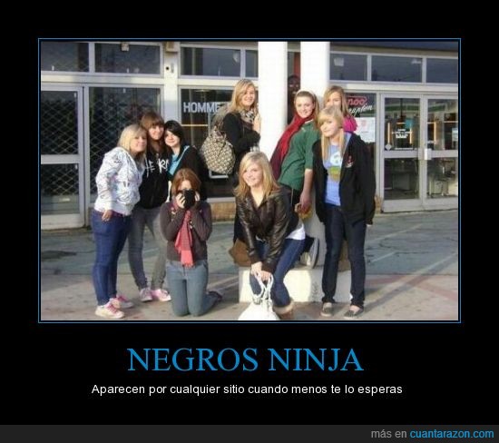 negro,ninja,grupo,foto