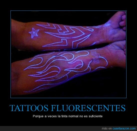 fluorescente,tinta,tatuaje,tattoo,brillar