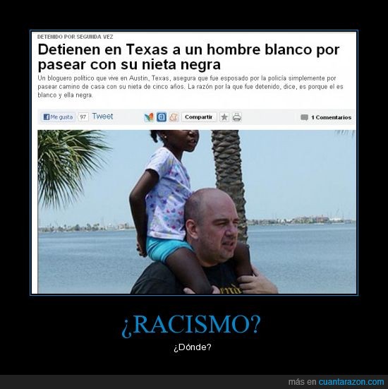 antena 3,hombre,nieta,racismo,texas