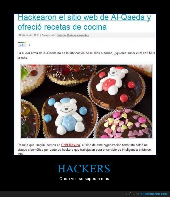 Al-Qaeda,troll,hacker,pastelillos