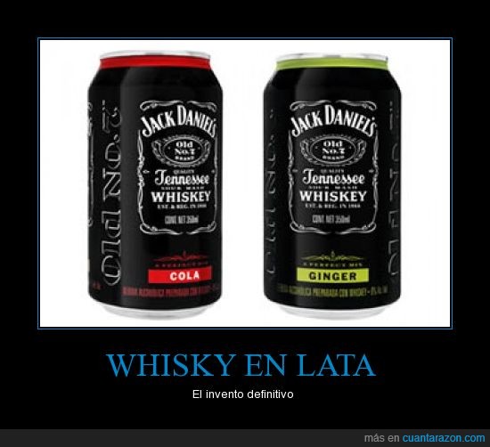 jack daniels,alcohol,perfecto,whisky,lata,cola,ginger