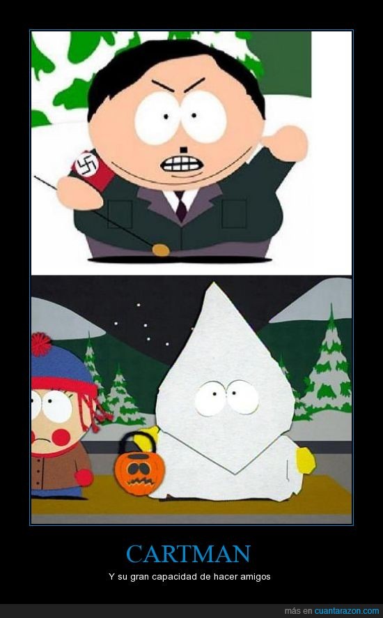 Cartman,dibujos,hitler,ku klux klan,nazi,South Park