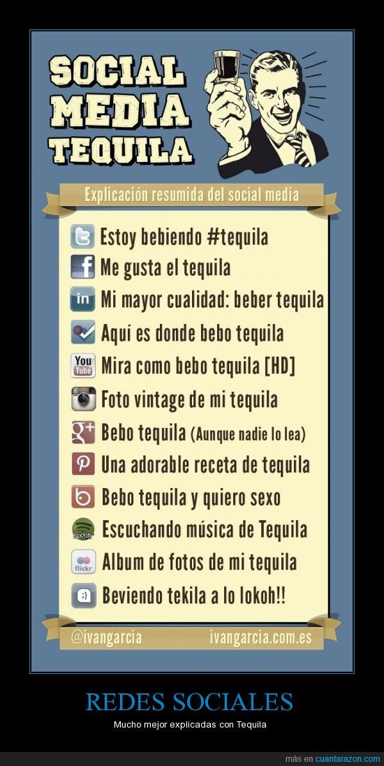 tequila,facebook,twitter,redes,sociales