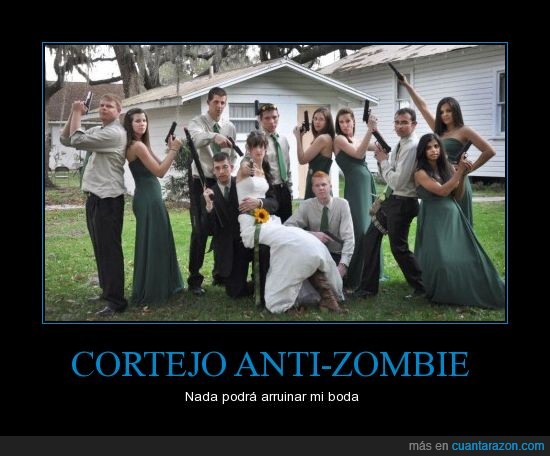 cortejo,anti-zombie,boda,bodas,armas,matrimonio