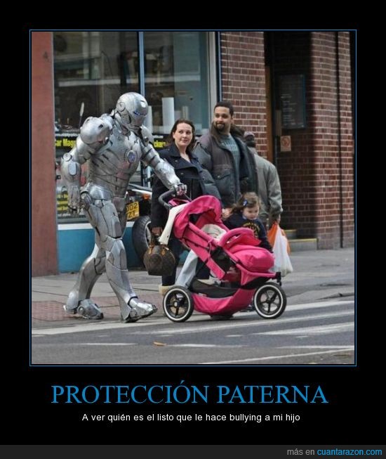 protección,padre,hijo,cochecito,cruzar