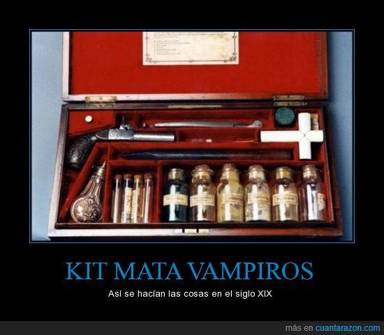matar,kit,Vampiros,pistola,cruz,agua,bendita,fraco,maletin,caja