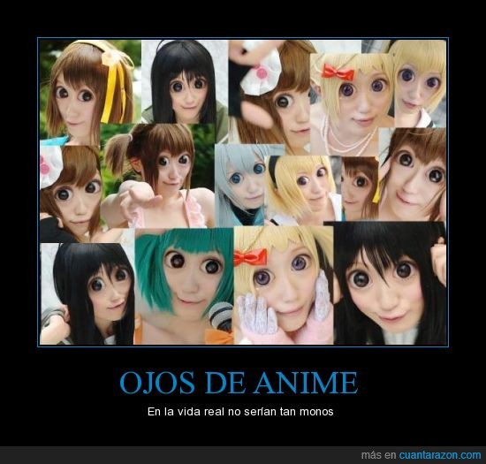 Ojos,anime,vida,real,simpáticos