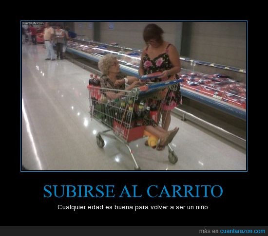 vieja,hija,compras,challenge accepted,carrito,it's someting