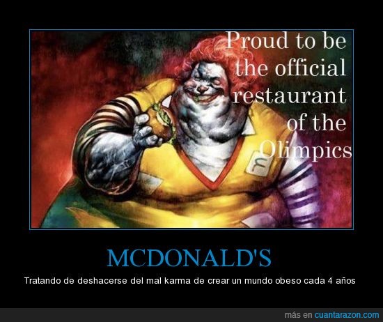 mcdonalds,obesidad,olimpicos