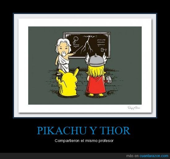 pikachu,thor,compartieron,profesor