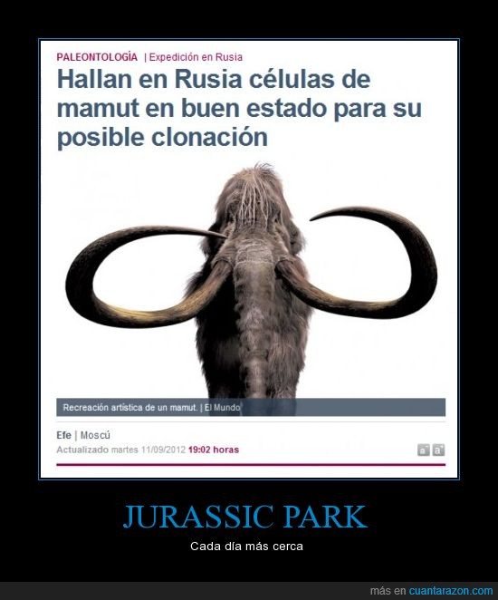 jurassik park,mamut,elmundo,moscú,clonacion,dinosaurios