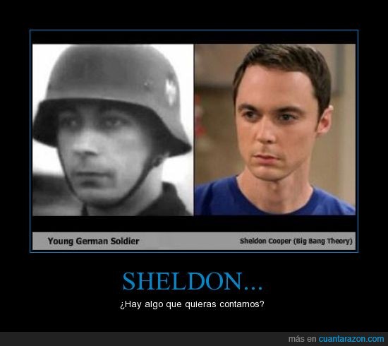alemania,Big Bang Theory,nazi,Sheldon,soldado