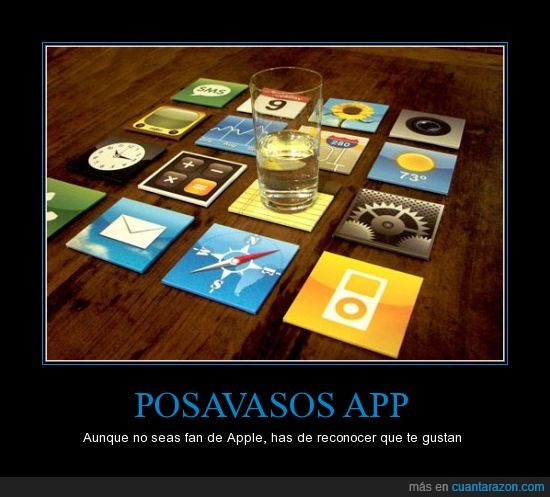 apple,app,aplicacion,iphone,posavasos