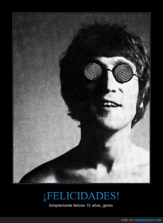 Años,John Lennon,Cumpleaños,72