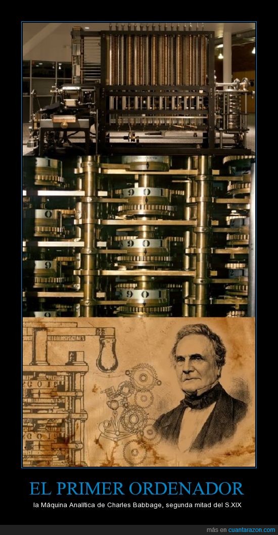 máquina analítica,Ordenador,primero,Charles Babbage