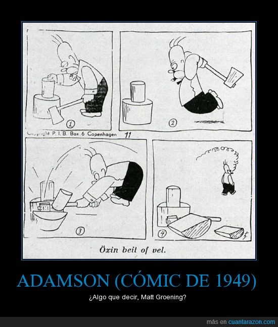 Se te ha visto el plumero,1949,Islandia,Matt Groening,Plagio,Simpson,Homer