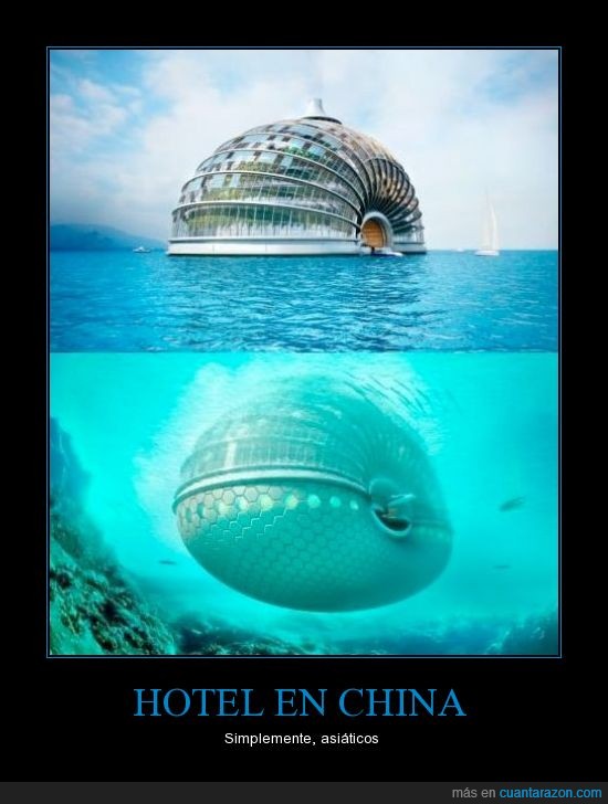 donut,asiáticos,hotel,bajo el agua,chinos,circulo,submarino,China