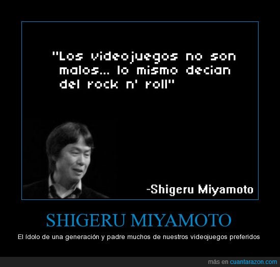 Shigeru Miyamoto, diseñador y productor de videojuegos. Biografía,  citas, frases.