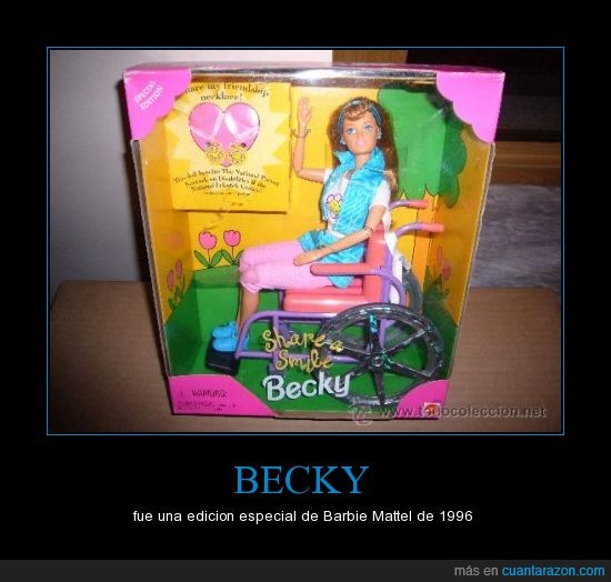 becky,mattel,juguete,silla de ruedas,barbie,edicion especial