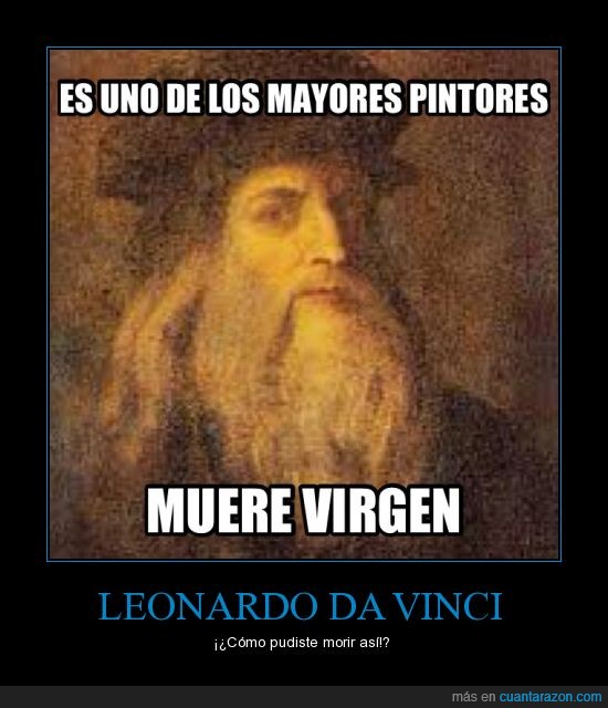 virgen,Leonardo da Vinci,morir