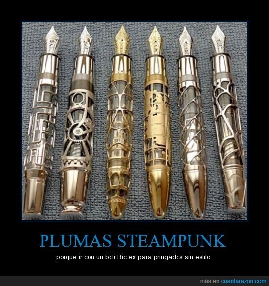 boligrafo,pluma,steampunk