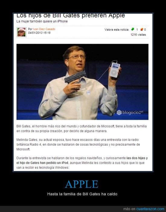 Familia,Apple,Gates,Bill,ipod