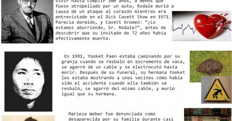 ¡Cuánta razón! / MUERTES ABSURDAS