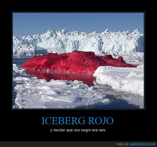 extraño,Iceberg,Rojo