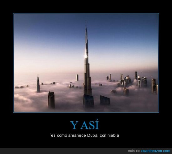 edificios,amacecer,niebla,Dubai,kalifa