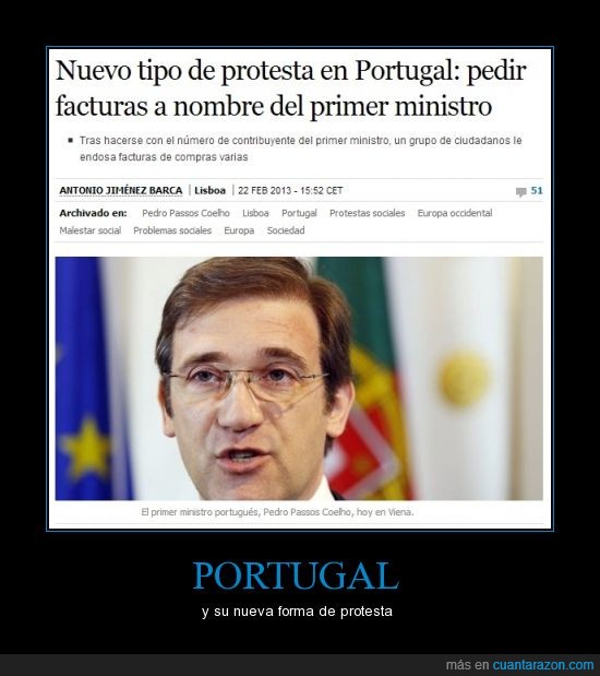 primer ministro,factura,crisis,portugal