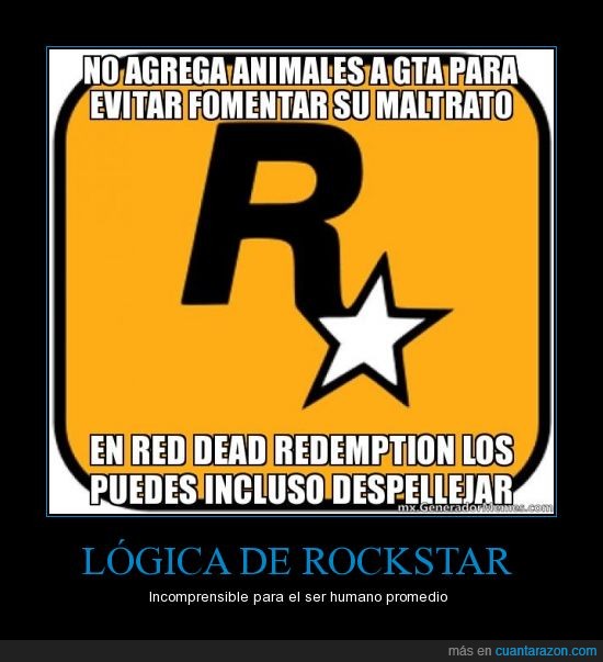 animal,Grand Theft Auto,lógica,maltrato,Rockstar,videojuego