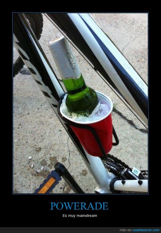 bebida,bicicleta,mainstream,powerade