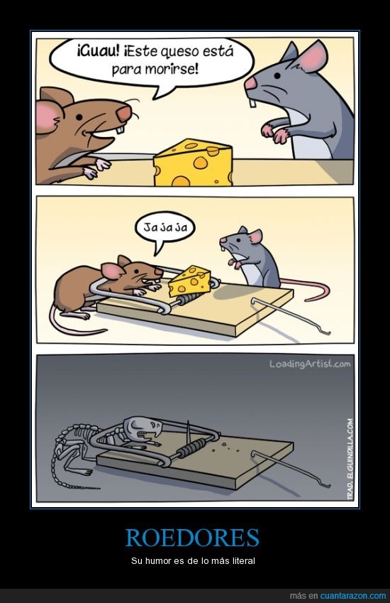 ratones,queso,morir,humor
