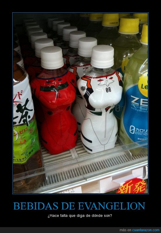 Evangelion,botella,refresco,bebida,japon