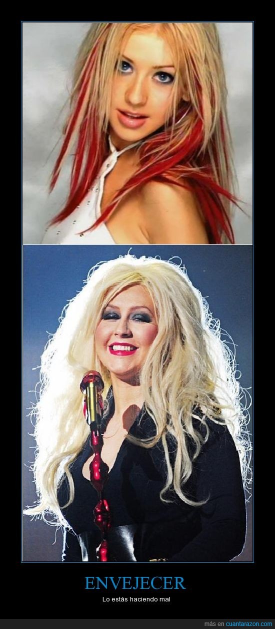 antes,Christina Aguilera,creo que se comió al candyman